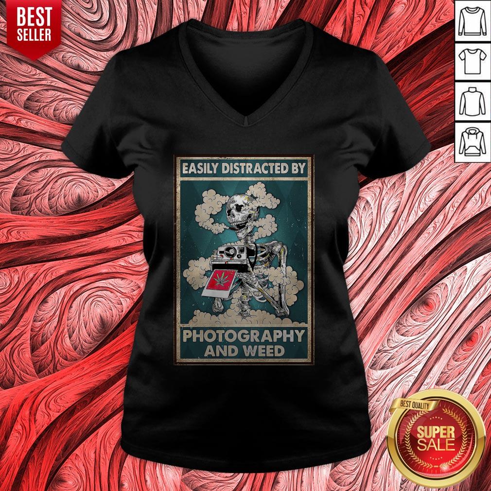Photographer Easily Distracted By Photography And Weed Shirt - Image 4