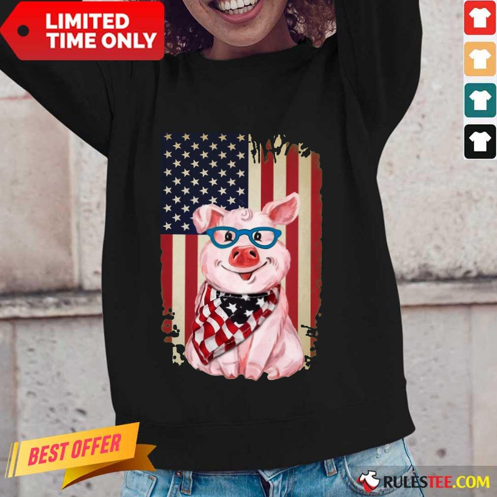Pig American Flag Shirt - Image 2