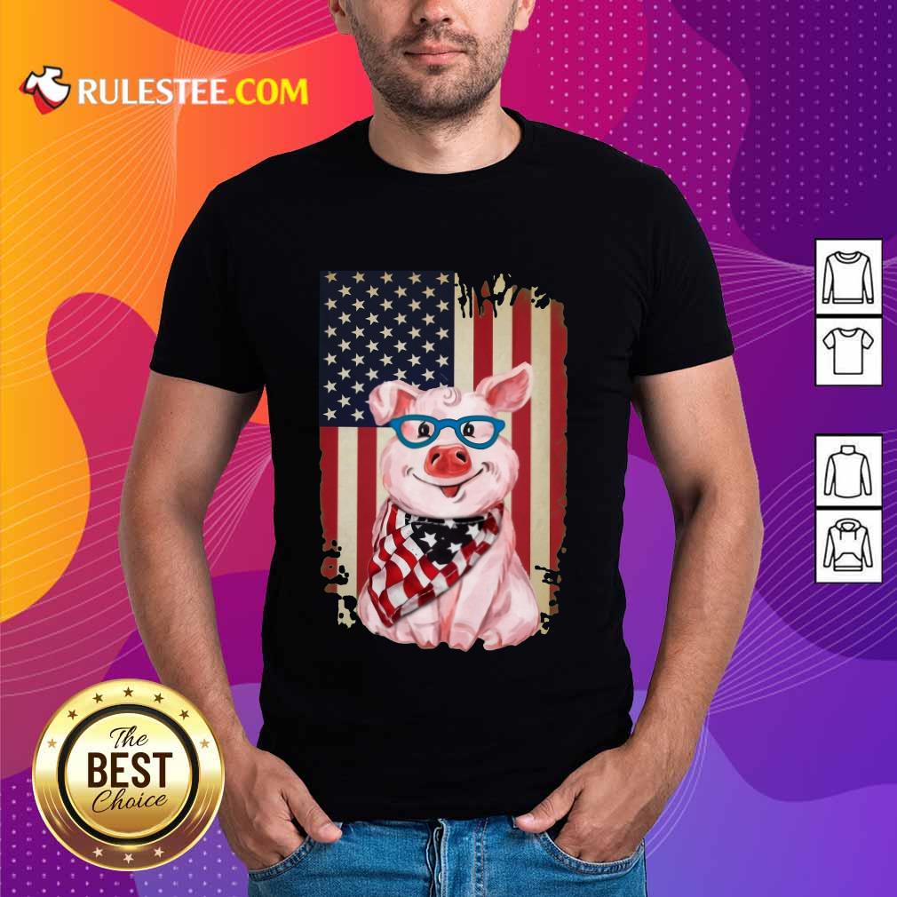 Pig American Flag Shirt