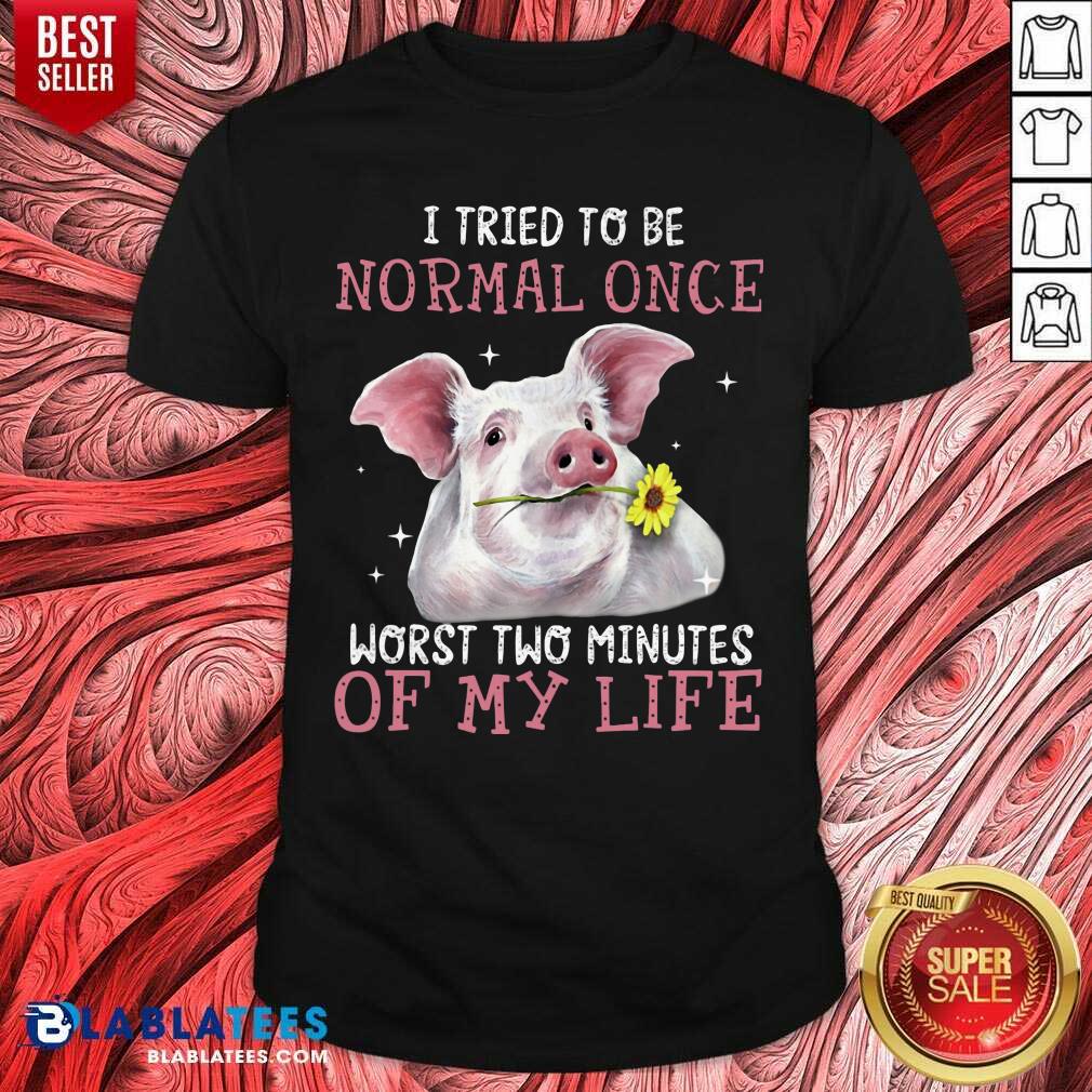 Pig I Tried To Be Normal Once Of My Life Shirt