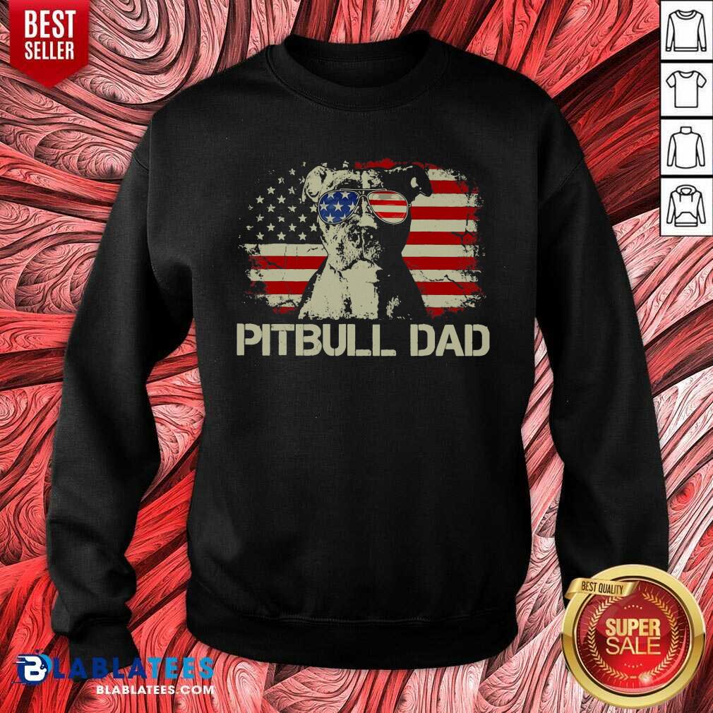 Pitbull Dad 4th Of July Shirt - Image 4