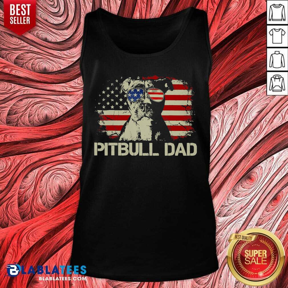 Pitbull Dad 4th Of July Shirt - Image 3