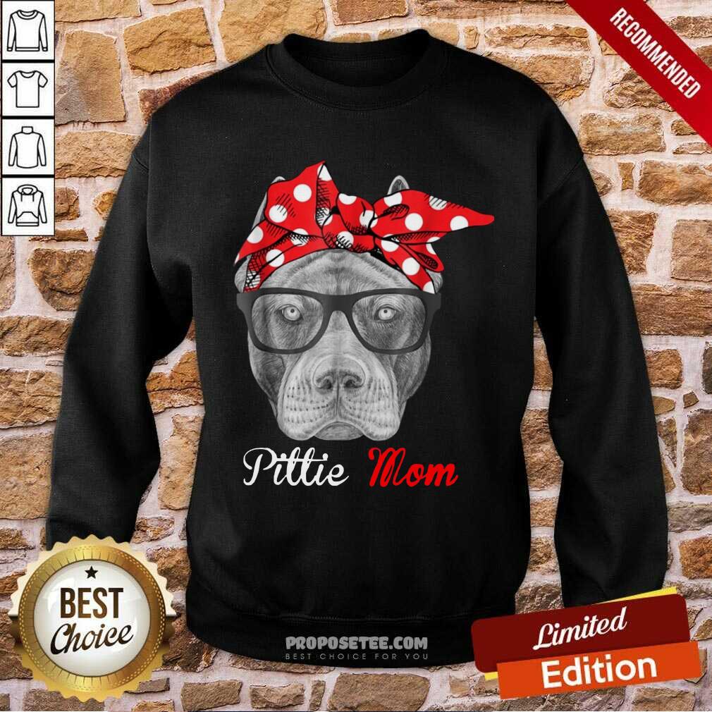 Pitbull Dog Lovers Pittie Mom Shirt - Image 5