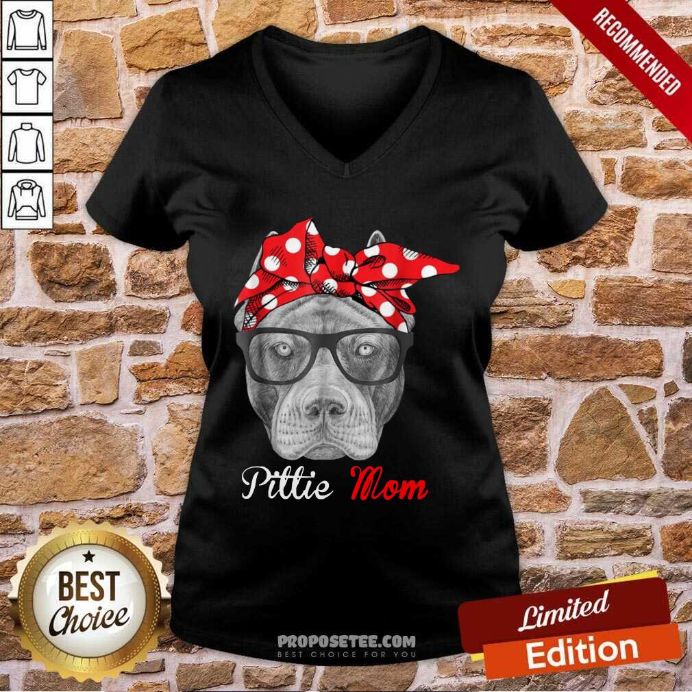 Pitbull Dog Lovers Pittie Mom Shirt - Image 3