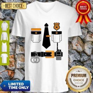 Alternative view of Police Cop Policeman Sheriff Uniform Halloween Shirt