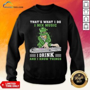 Alternative view of Positive Irish I Mix Music I Drink And Patrick Day 2 Shirt