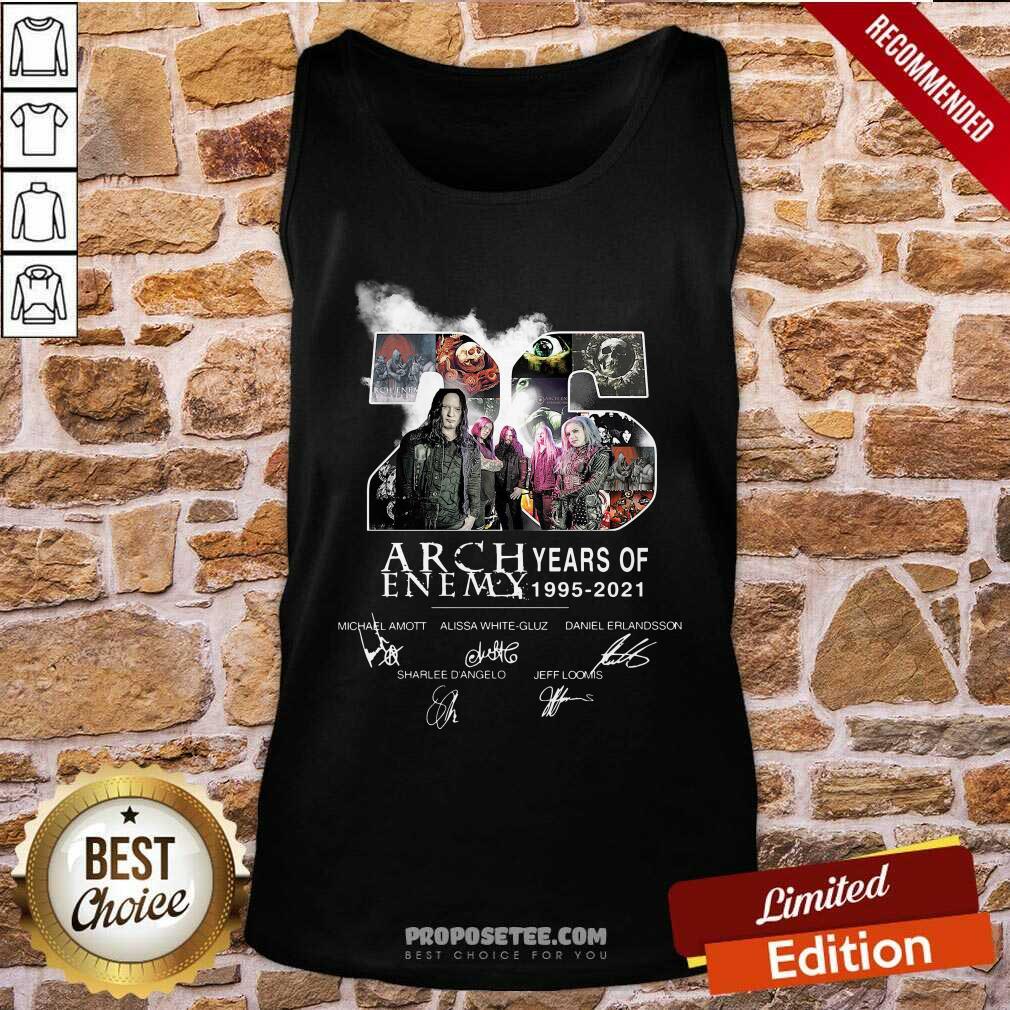 Premium 26 Years Of Arch Enemy 1995 2021 Signatures Shirt - Image 4