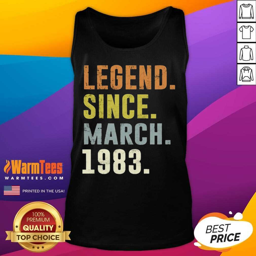 Premium 38th Retro Birthday Vintage Legend Since 1983 Shirt - Image 4
