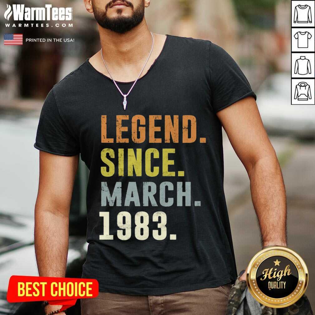 Premium 38th Retro Birthday Vintage Legend Since 1983 Shirt - Image 5
