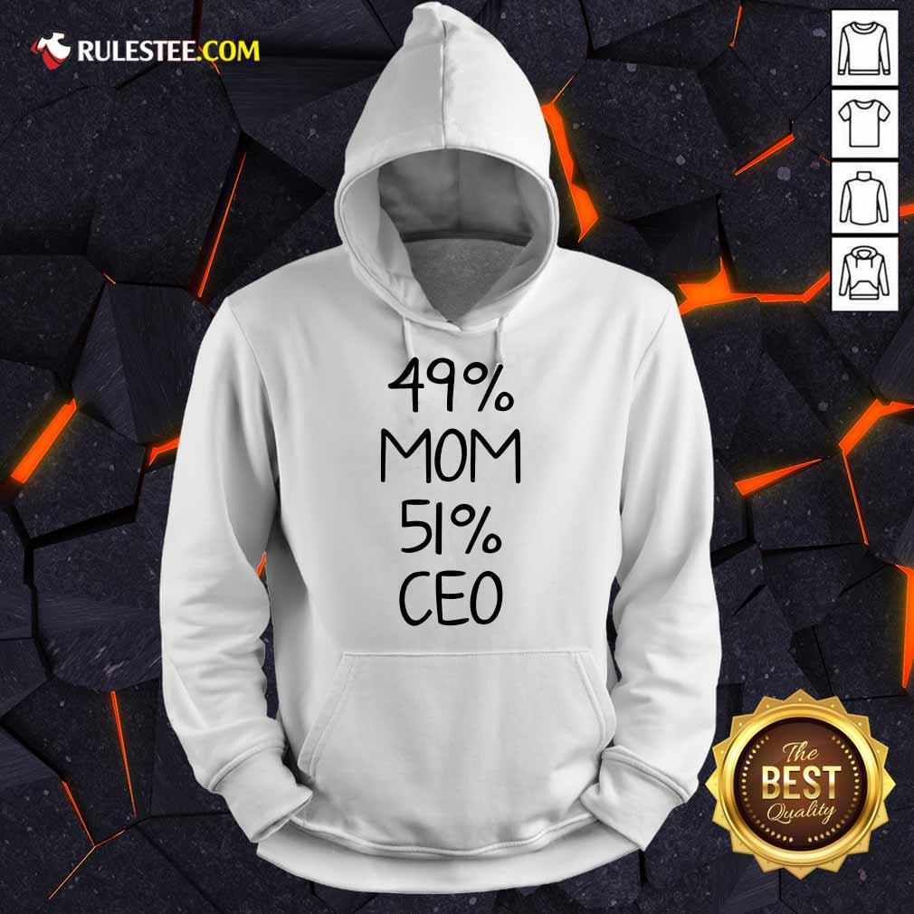 Premium 49% Mom 51% Ceo Shirt - Image 4