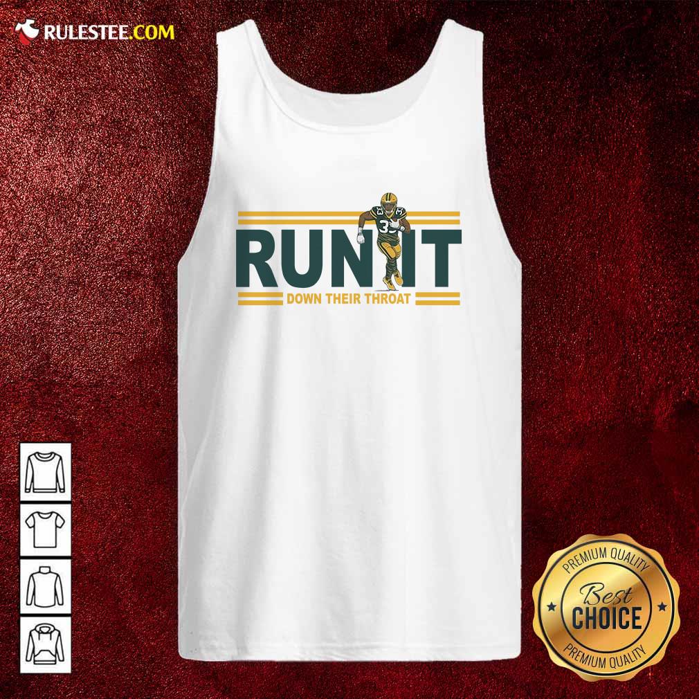 Premium Aaron Jones Run It Down Their Throat Shirt - Image 4