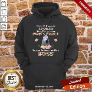 Alternative view of Premium African Grey If I’m Spoiled It’s My Mom’s Fault Because She Treats Me Like A Boss Shirt