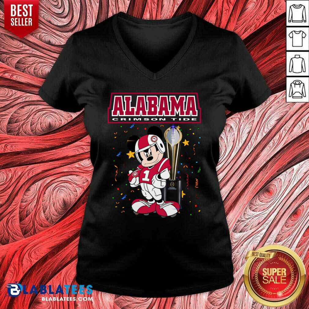 Premium Alabama Crimson Tide Mickey Mouse Shirt - Image 2