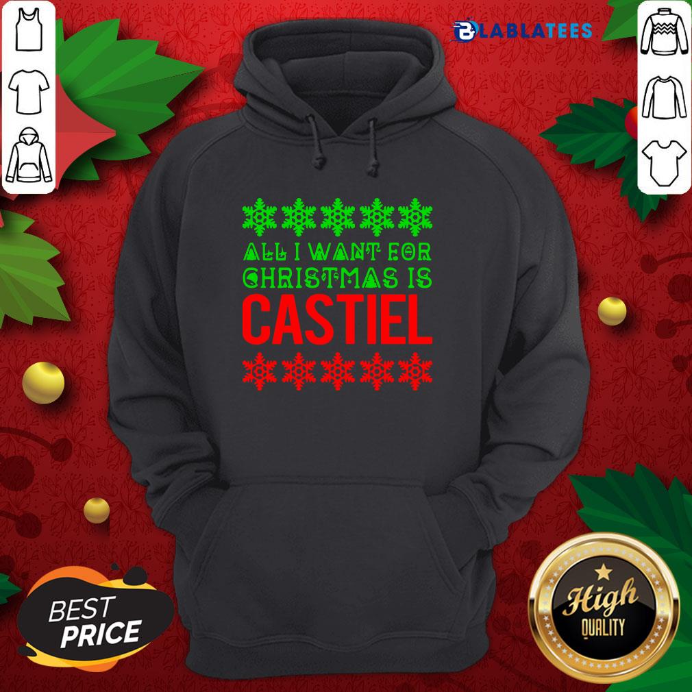 Premium All I Want For Christmas Is Castiel Shirt - Image 3