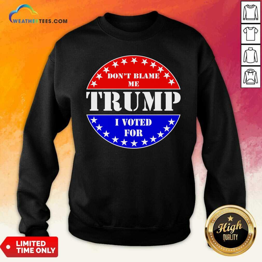 Premium American Flag Don’t Blame Me I Voted For Trump Shirt - Image 2