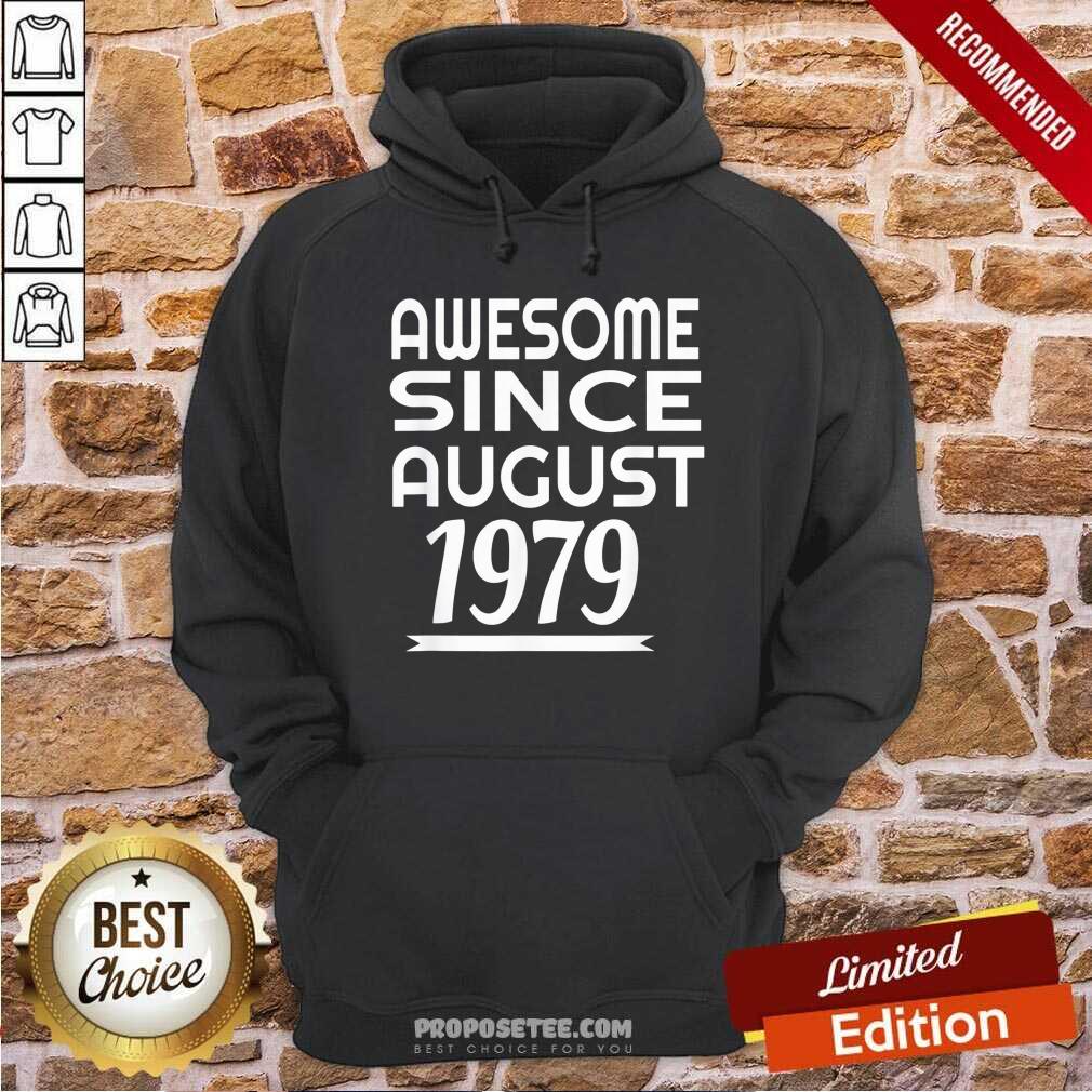 Premium Awesome Since August 1979 Shirt - Image 2