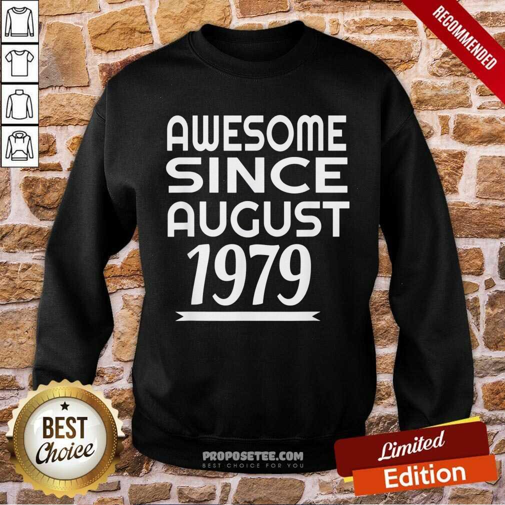 Premium Awesome Since August 1979 Shirt - Image 5