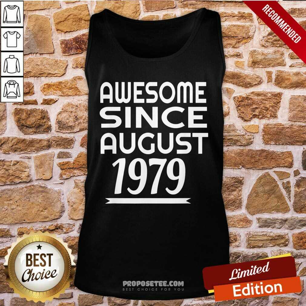 Premium Awesome Since August 1979 Shirt - Image 4