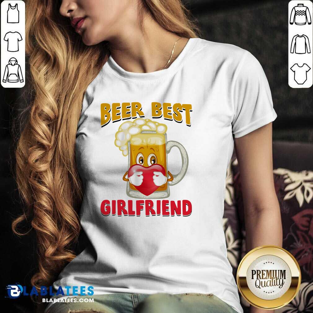 Premium Beer Best Girlfriends Heart Shirt - Image 2