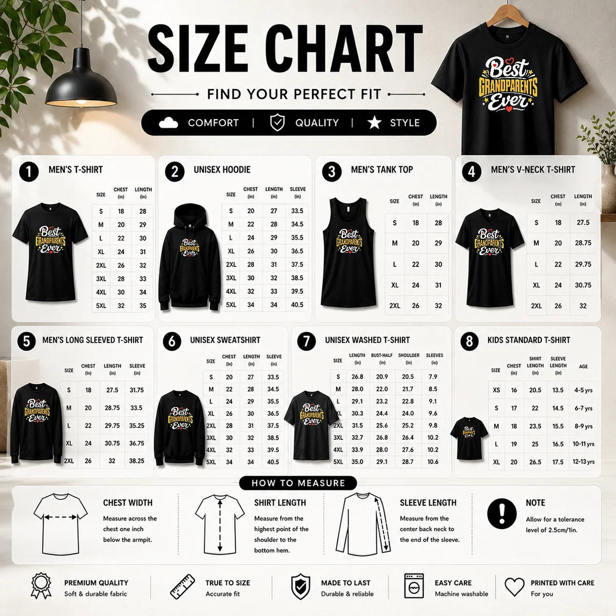 Premium Best Grandparents Ever Silhouette Shirt - Image 4