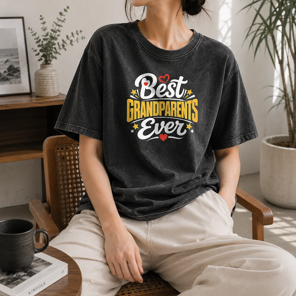 Premium Best Grandparents Ever Silhouette Shirt - Image 8