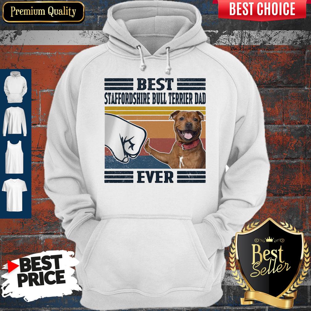Premium Best Staffordshire Bull Terrier Dad Ever Vintage Shirt - Image 5