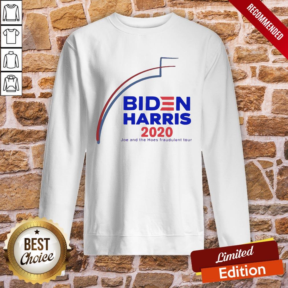 Premium Biden Harris 2020 Joe And The Hoes Fraudulent Tour Shirt - Image 4