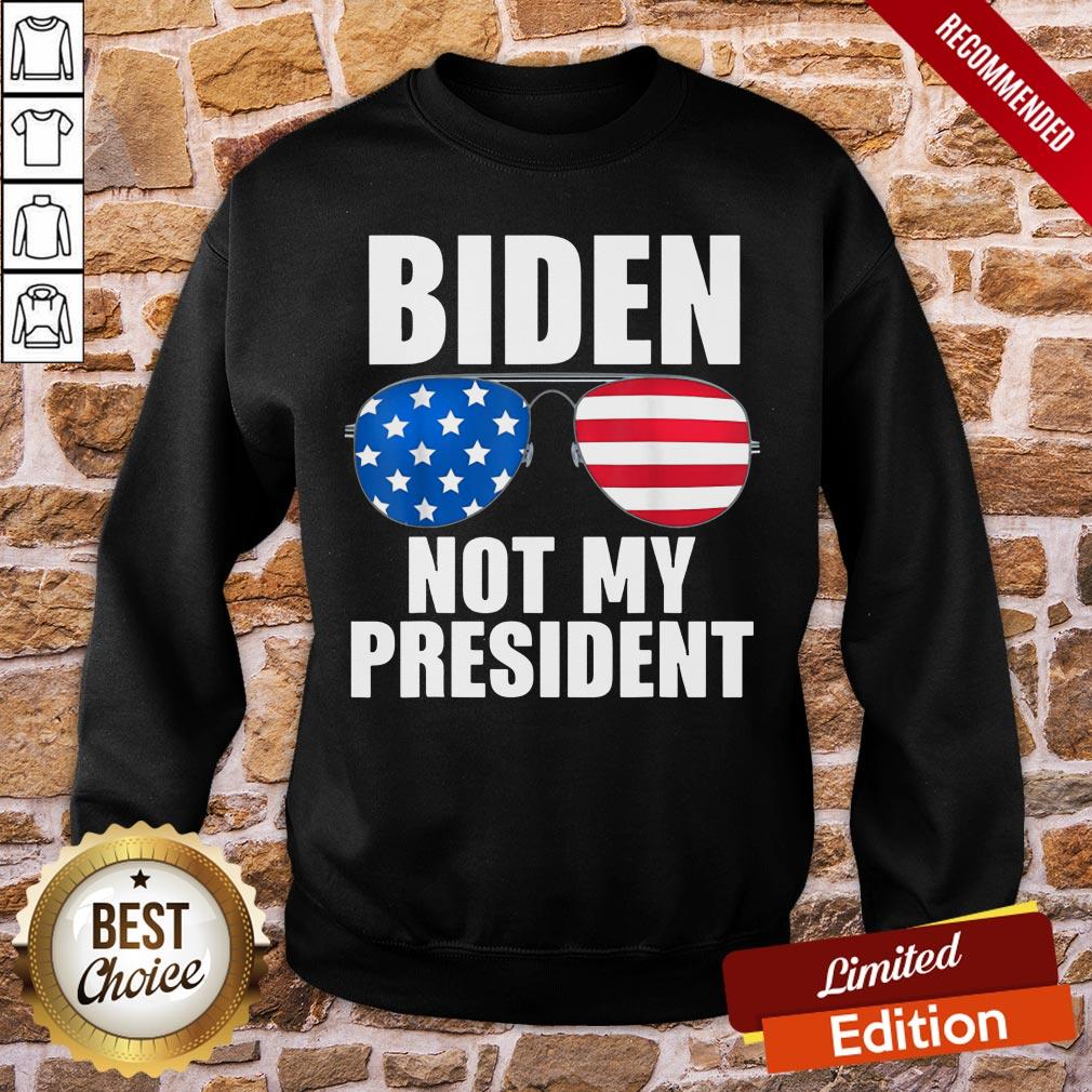 Premium Biden Is Not My President Funny Anti Joe Biden Political Classic Shirt - Image 4