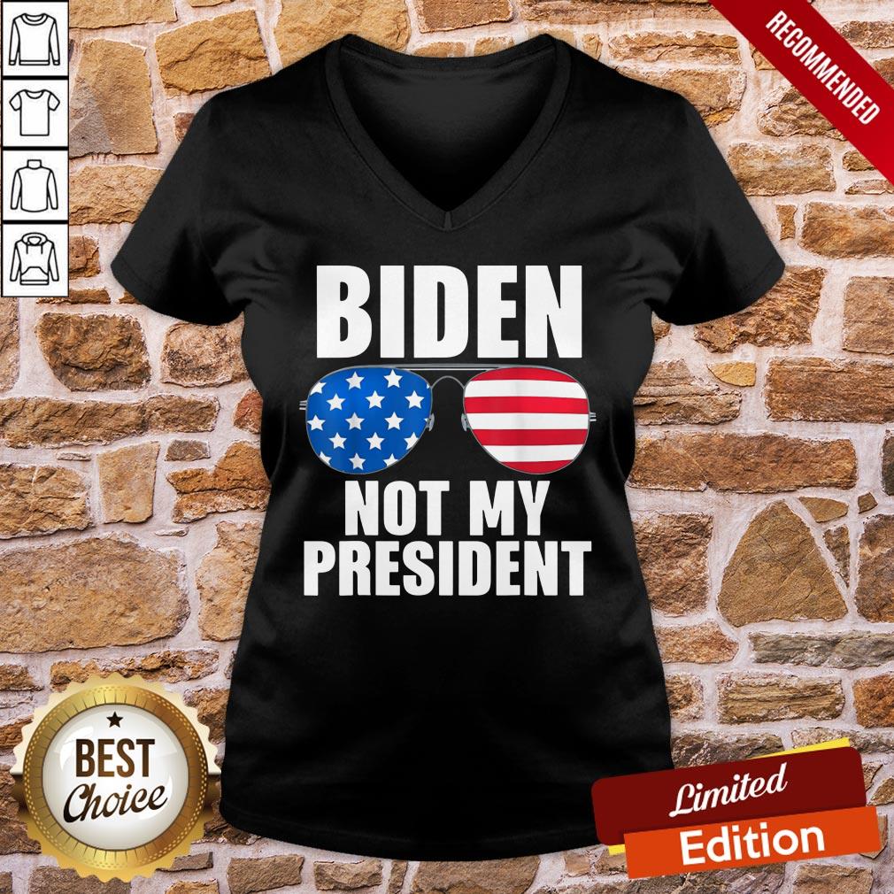 Premium Biden Is Not My President Funny Anti Joe Biden Political Classic Shirt - Image 2
