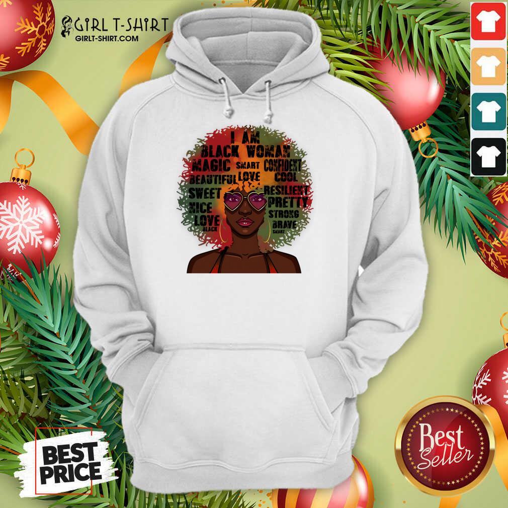 Premium Black History Month Natural Hair Afro Word Art Black Women Gift Shirt - Image 5