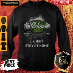 Alternative view of Premium Blood Inside Me Perkins Restaurant And Bakery Covid-19 2020 I Can’t Stay At Home T-Shirt