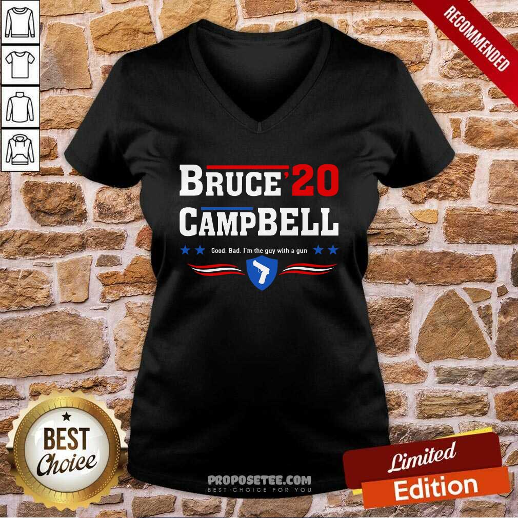 Premium Bruce Campbell 2020 Good Bad I’m The Guy With A Gun Shirt - Image 3