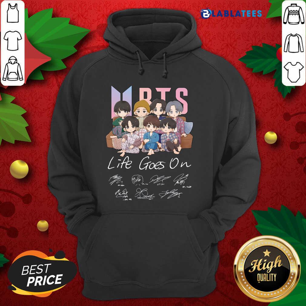 Premium BTS Life Goes On Signatures Shirt - Image 2
