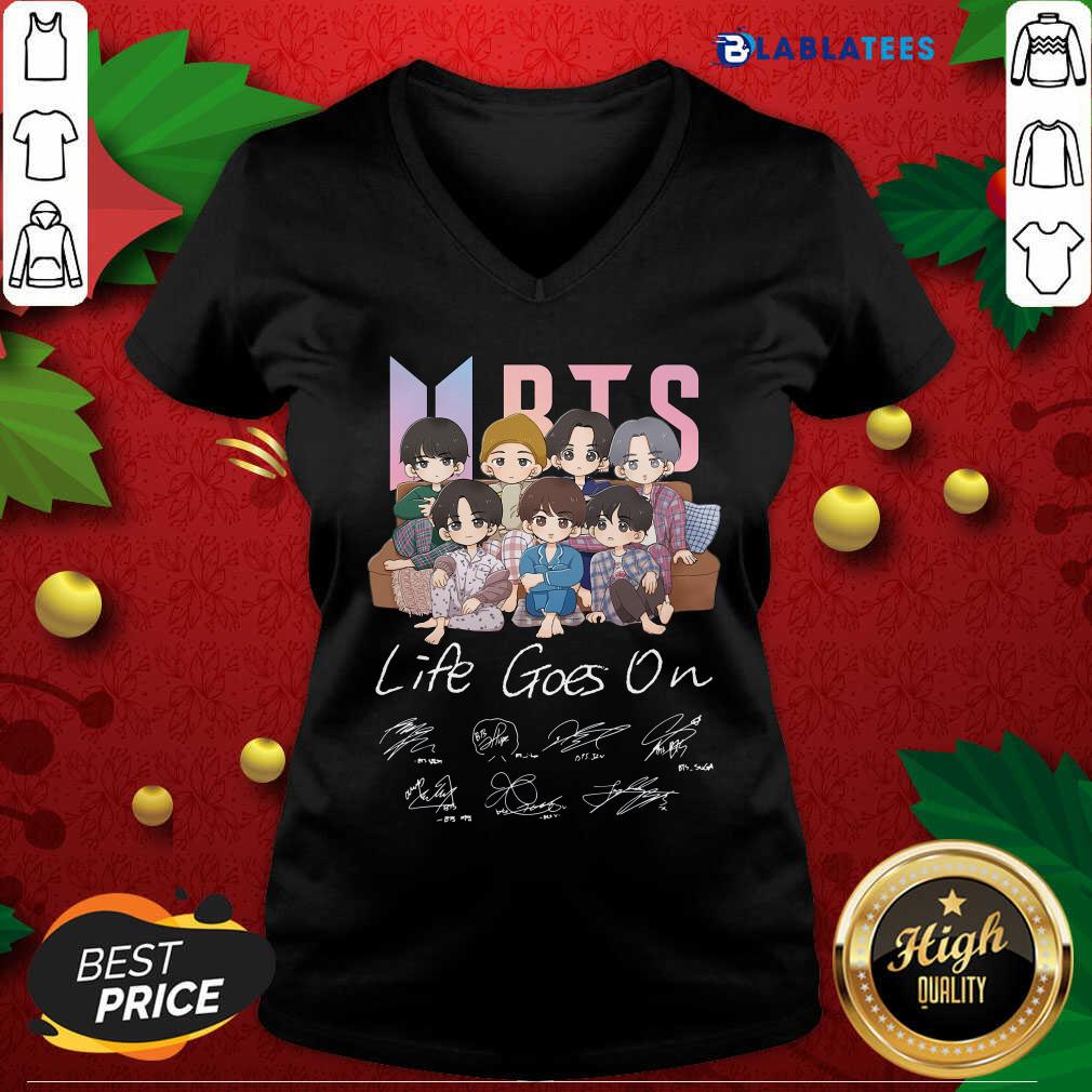 Premium BTS Life Goes On Signatures Shirt - Image 3