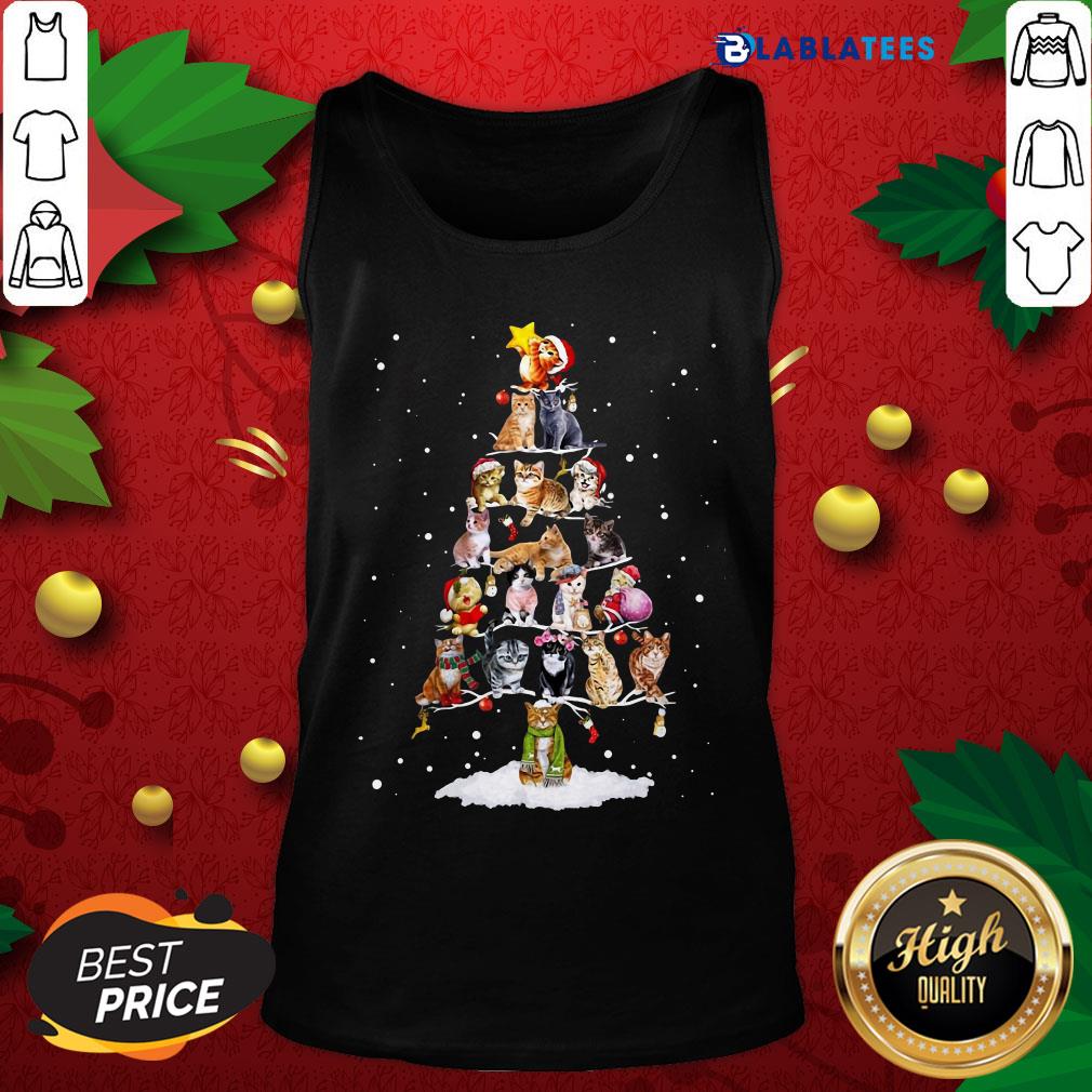 Premium Cats Christmas Tree Shirt - Image 4