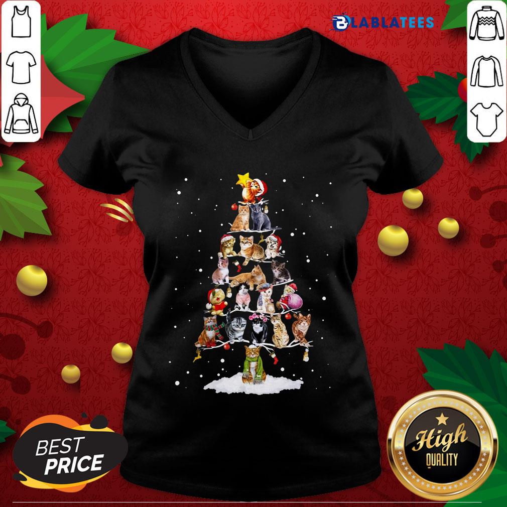 Premium Cats Christmas Tree Shirt - Image 3