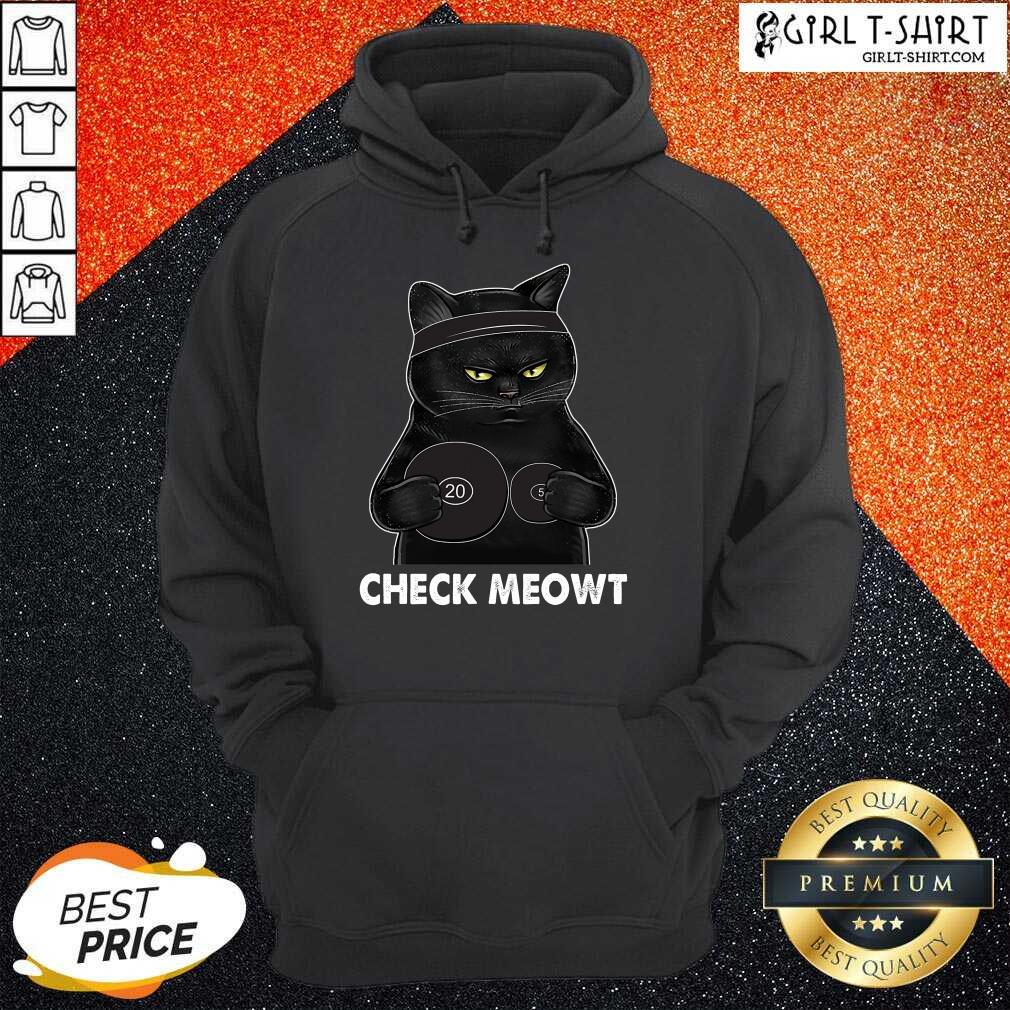 Premium Check Meowt Black Cat Shirt - Image 3