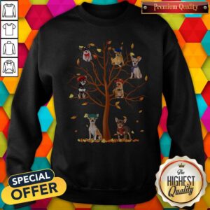 Alternative view of Premium Chihuahua Fall Tree Shirt