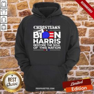 Alternative view of Premium Christians Biden Harris Restore The Soul Of This Nation Shirt