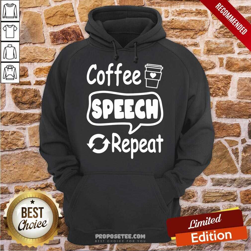 Premium Coffee Speech Repeat Shirt - Image 2