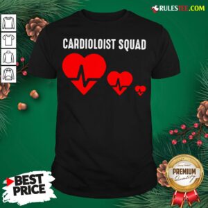 Premium Cool Cardiology Squad Funny Medical Heart Doctor Team Gift T-Shirt