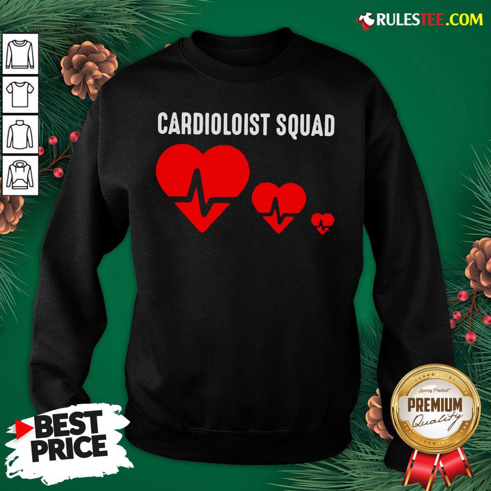 Premium Cool Cardiology Squad Funny Medical Heart Doctor Team Gift T-Shirt - Image 5