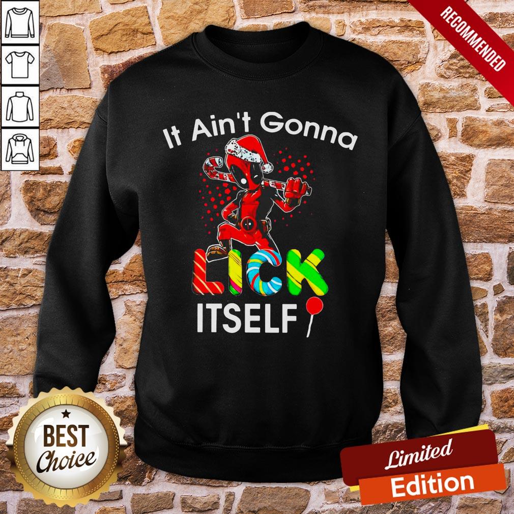 Premium Deadpool It Ain’t Gonna Lick Itself Christmas Shirt - Image 4