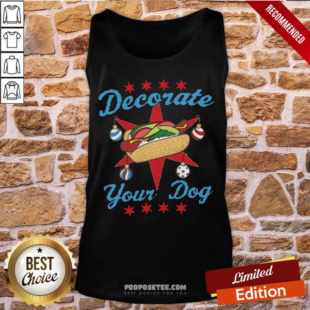 Premium Decorate Your Dog Mery Christmas Shirt - Image 3