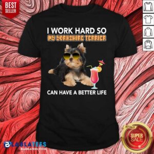 Premium Dog I Work Hard So My Yorkshire Terrier Can Have A Better Life Shirt