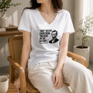Alternative view of Premium Don't Believe Everything You Read On The Internet Geek Shirt