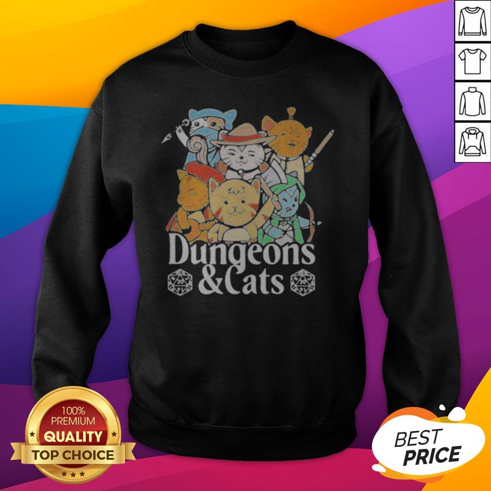 Premium Dungeons And Cats Game Characters Art Shirt - Image 5