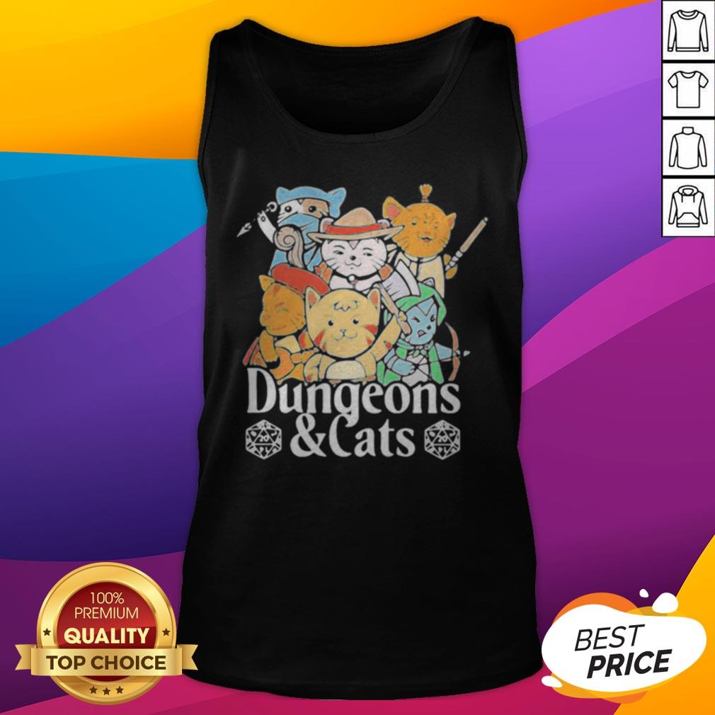 Premium Dungeons And Cats Game Characters Art Shirt - Image 4