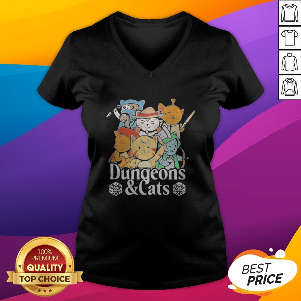 Premium Dungeons And Cats Game Characters Art Shirt - Image 3
