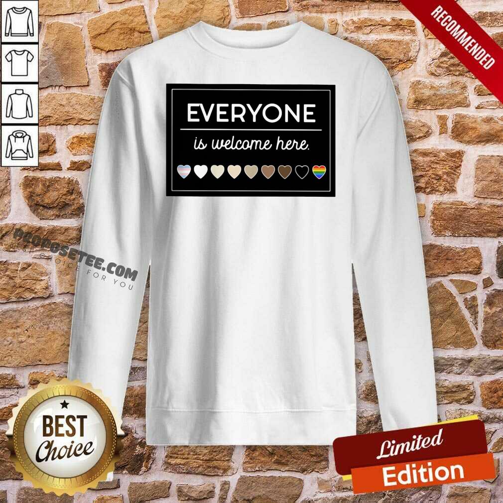 Premium Everyone Is Welcome Here LGBT Shirt - Image 4